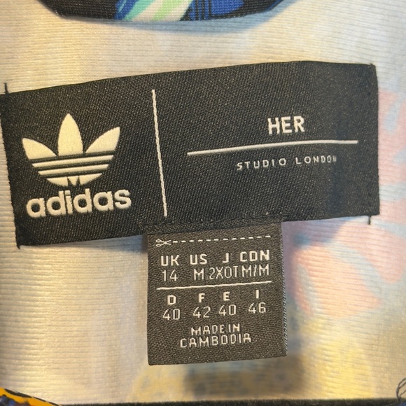 Adidas Originals x HER Studio London Track Jacket Size Small Tropical Leopard - Picture 6 of 10